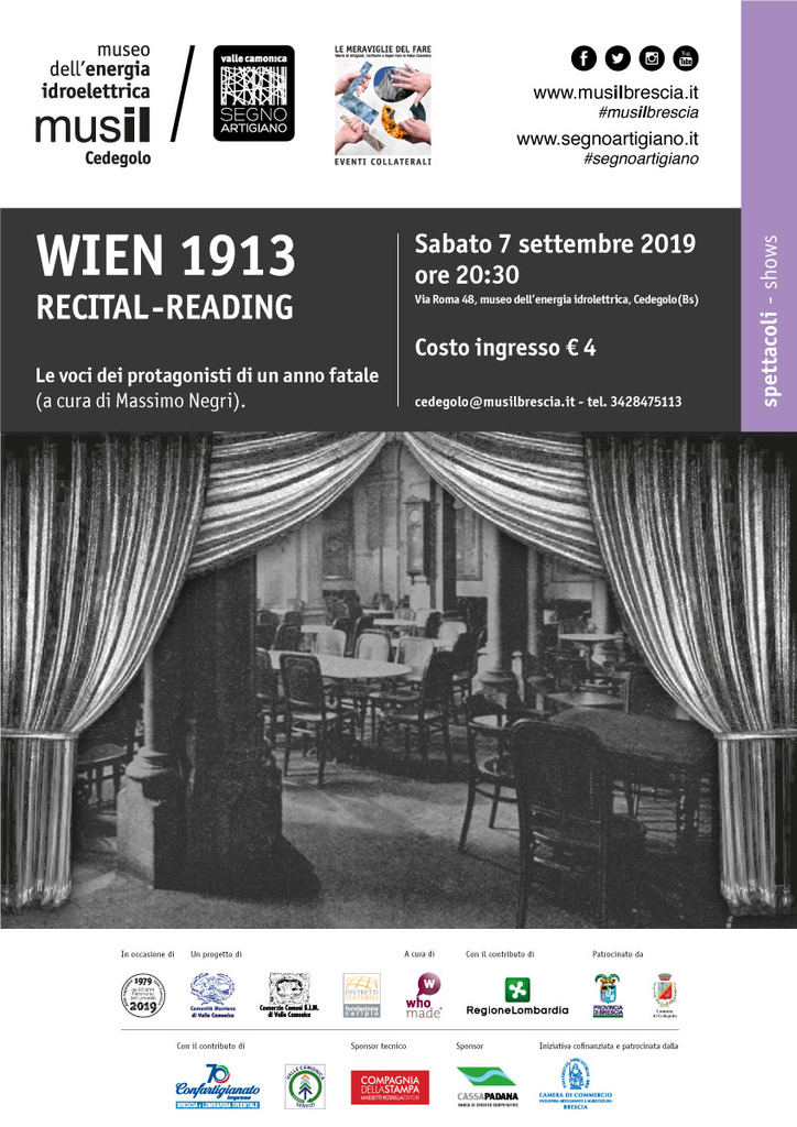 Wien 1913. Una serata con le voci dei protagonisti di un anno fatale