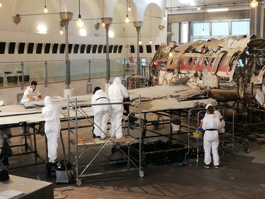 Museo per la Memoria di Ustica: gli esiti dei lavori di ripulitura del DC-9 Itavia 