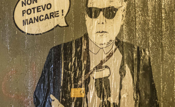 Street art dedicata a Pietro Coccia alla Festa del Cinema