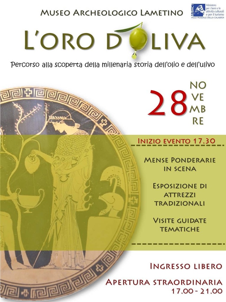 L'oro d'oliva. Percorso alla scoperta della millenaria storia dell'olio e dell'ulivo