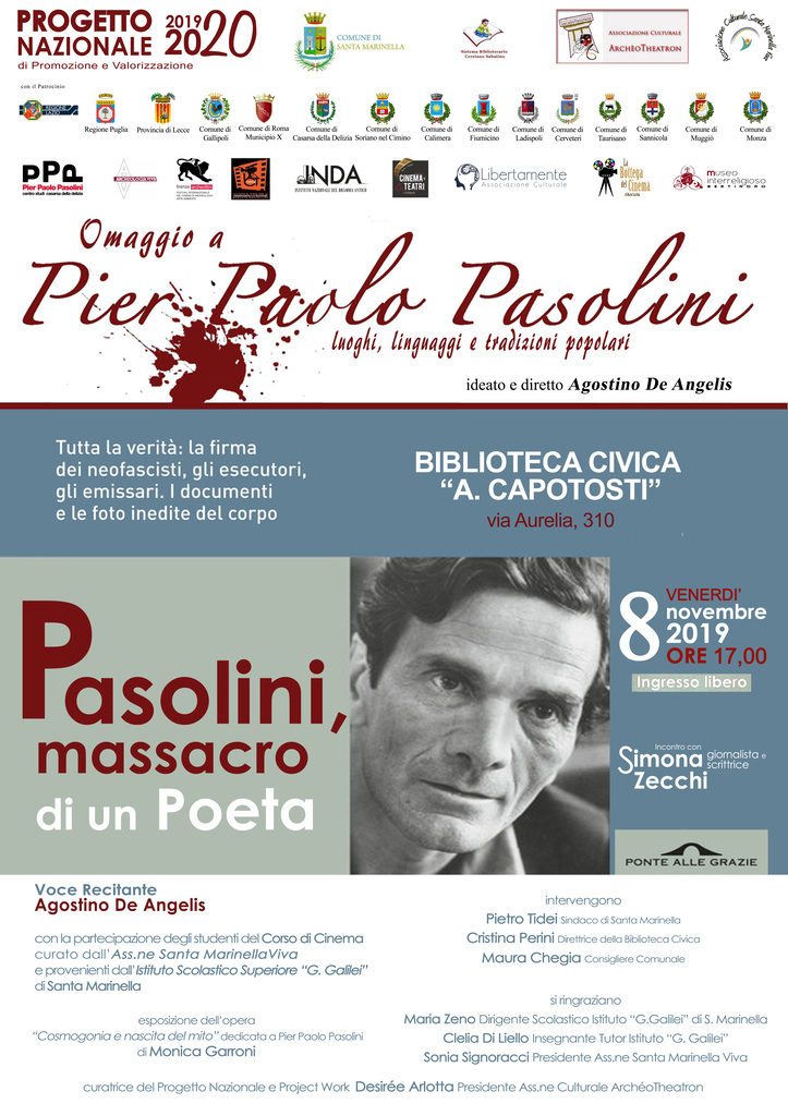 Omaggio a Pier Paolo Pasolini  - Terza tappa a Santa Marinella