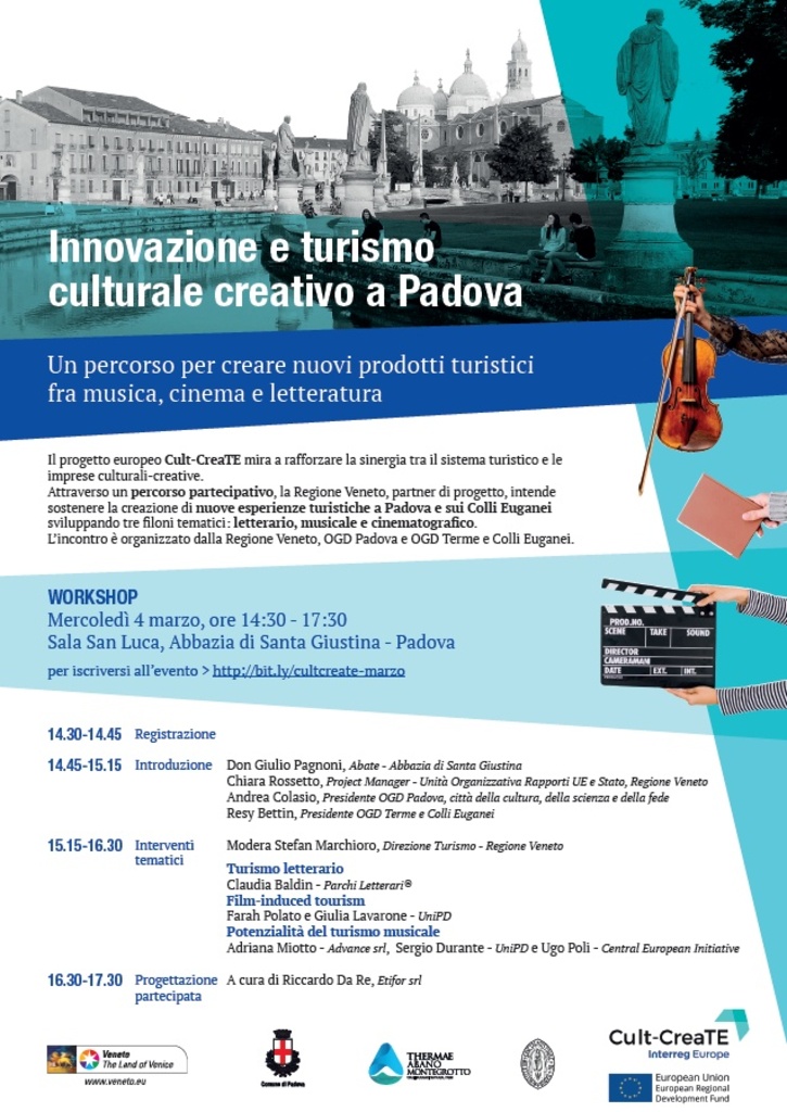Workshop: Innovazione e turismo culturale creativo a Padova