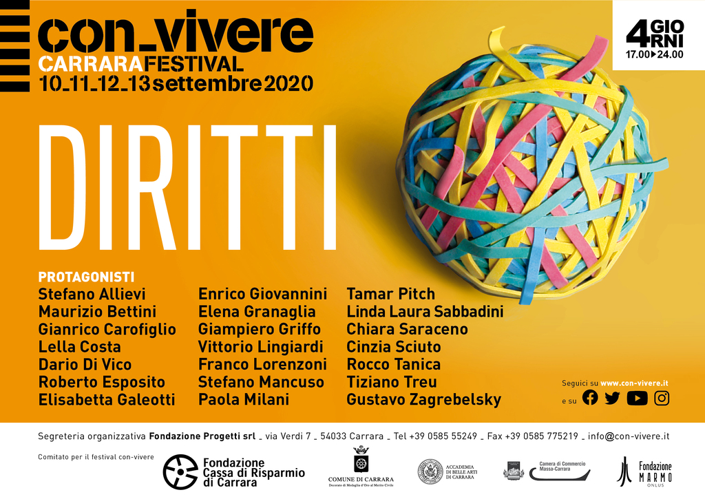 Con-vivere Carrara Festival 2020 - XV edizione