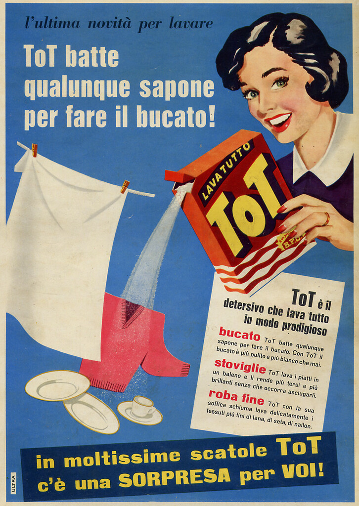 Pausa Pubblicità: ToT è il detersivo che lava tutto in modo prodigioso (1956)