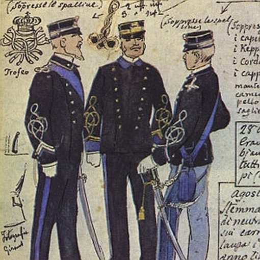 Uniformi militari - Il Codice Cenni: Tavola 12
