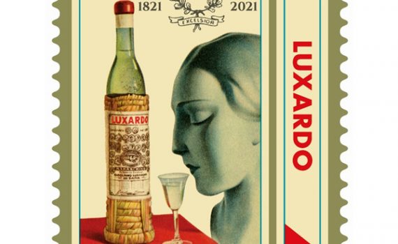 Il francobollo celebrativo per i 200 anni di Luxardo