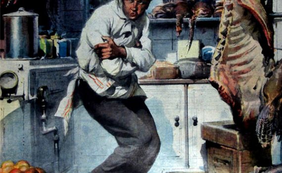 I Disegni di Achille Beltrame: "Un cuoco... al fresco"