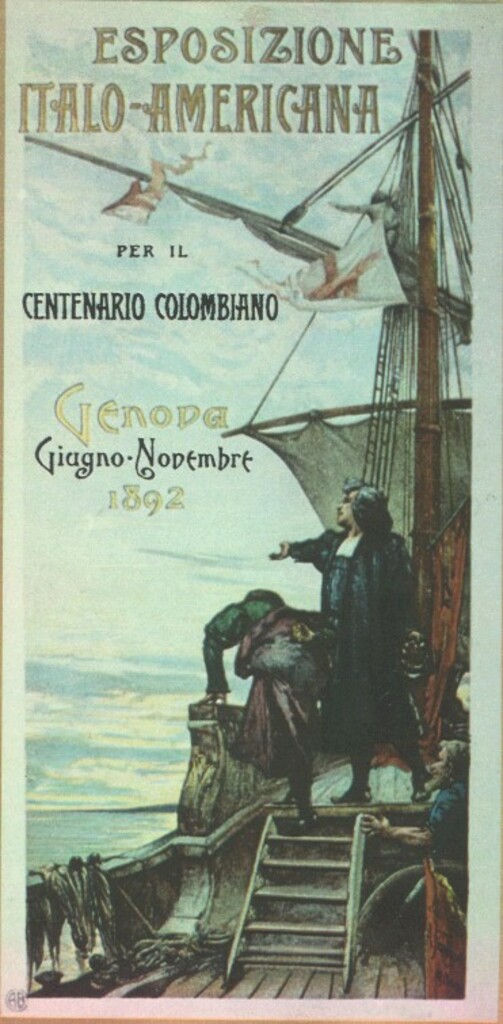 Manifesti d'epoca: "Esposizione per il centenario colombiano"