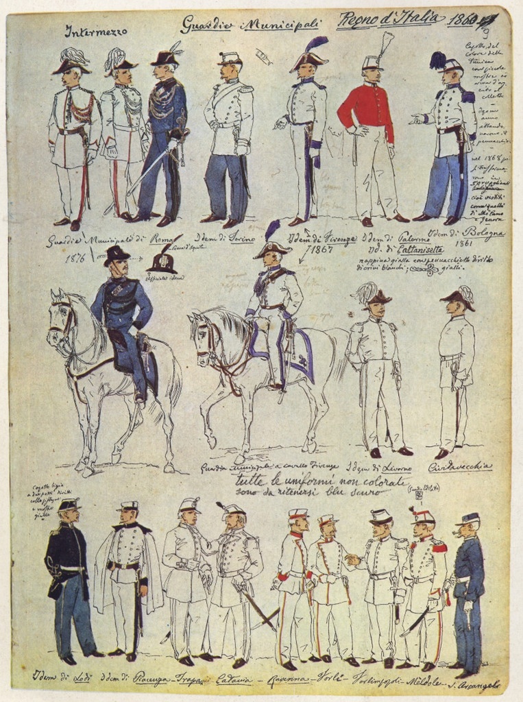 Uniformi militari - Il Codice Cenni: Tavola 19