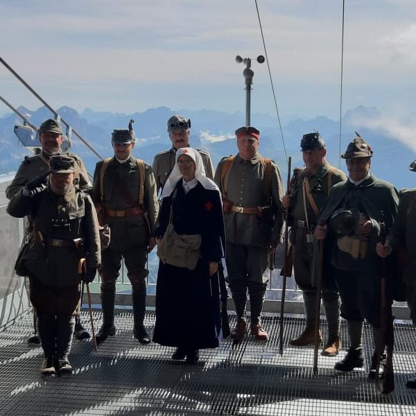 Rievocazione storica in Marmolada, sui luoghi della Prima Guerra Mondiale