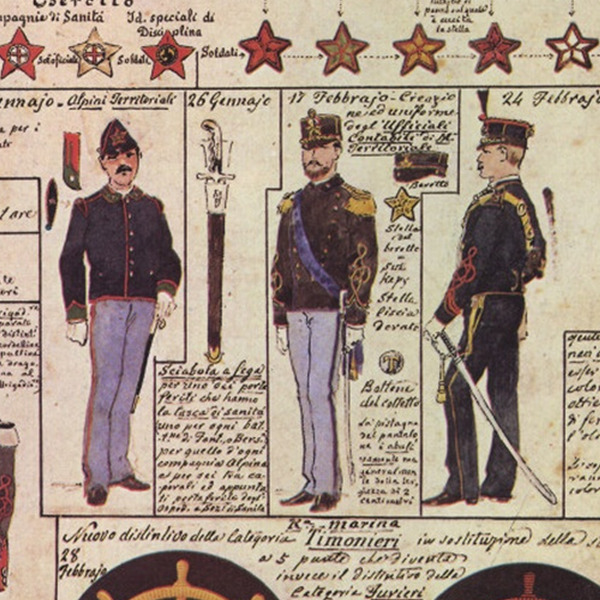 Uniformi militari - Il Codice Cenni: Tavola 22