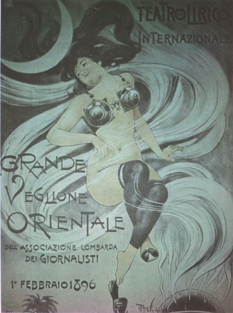 Manifesti d'epoca: "Grande Veglione Orientale"