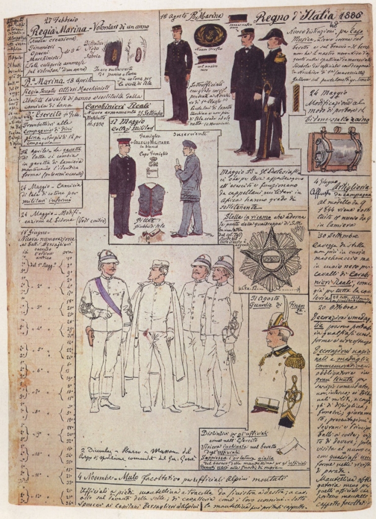 Uniformi militari - Il Codice Cenni: Tavola 24