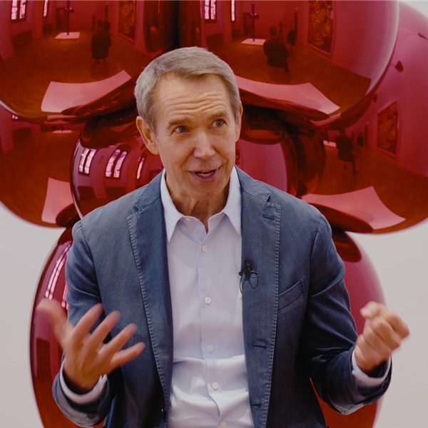 Jeff Koons e gli studenti di Polimoda. L'incontro a Palazzo Strozzi