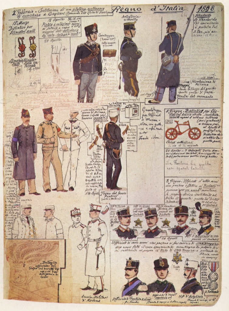 Uniformi militari – Il Codice Cenni: Tavola 28