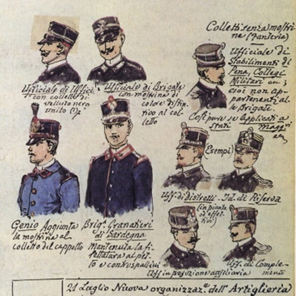 Uniformi militari - Il Codice Cenni: Tavola 30