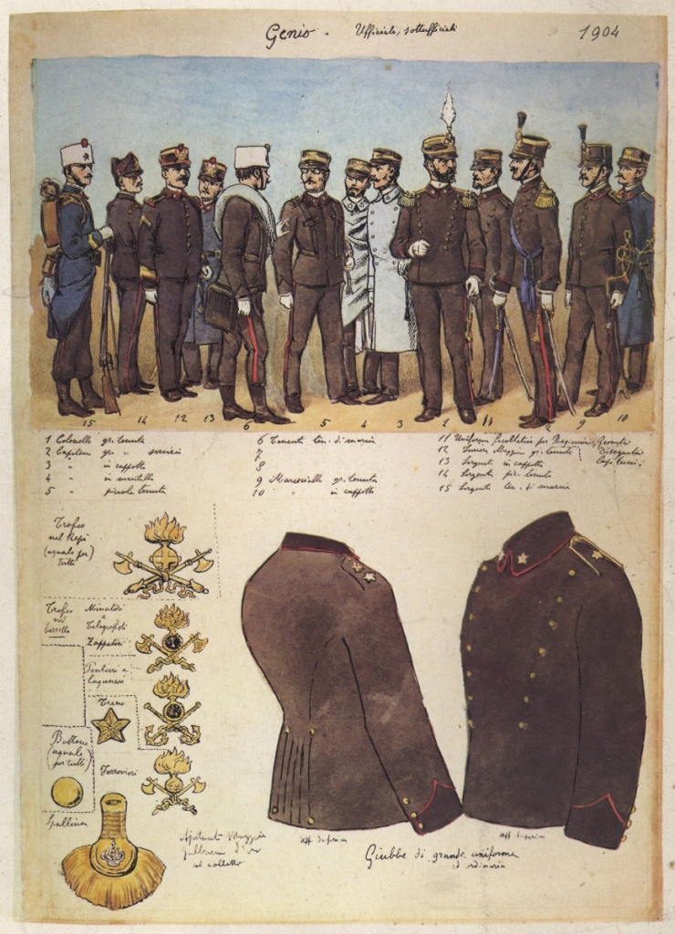 Uniformi militari - Il Codice Cenni: Tavola 31