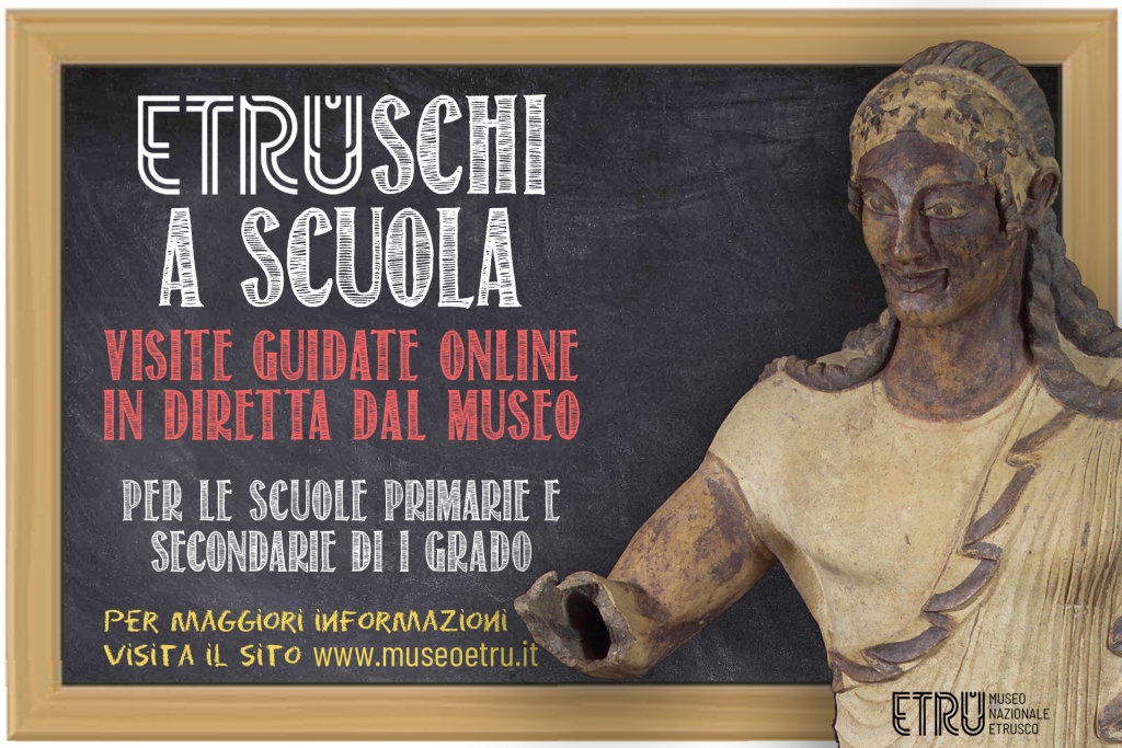 Etruschi a scuola: visite guidate online in diretta dal Museo Etrusco di Villa Giulia