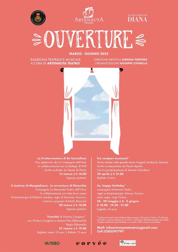 Ouverture - Rassegna teatrale e musicale a cura di Artenauta Teatro