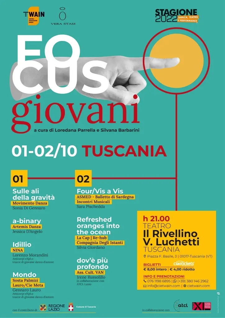 Focus giovani 2022 - Sette giovani autori della danza contemporanea a Tuscania