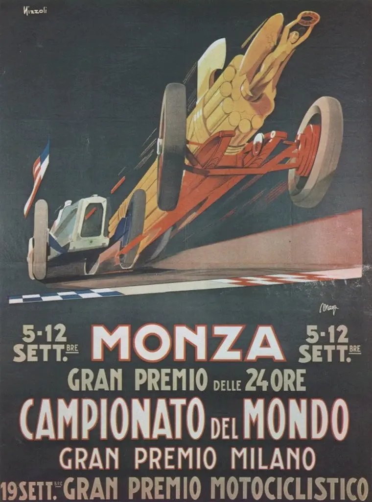 Manifesti d'epoca: "Campionato del mondo di Monza"