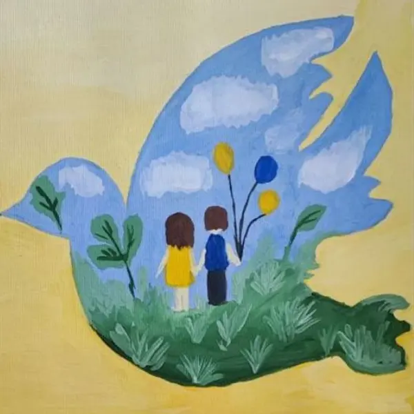 Colors for draw peace. Esposizione dei disegni di bambine e bambini ucraini