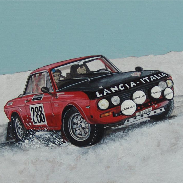 Cartoline da Montecarlo, le opere di Nando Crippa dedicate al 22° Rallye Monte-Carlo Historique
