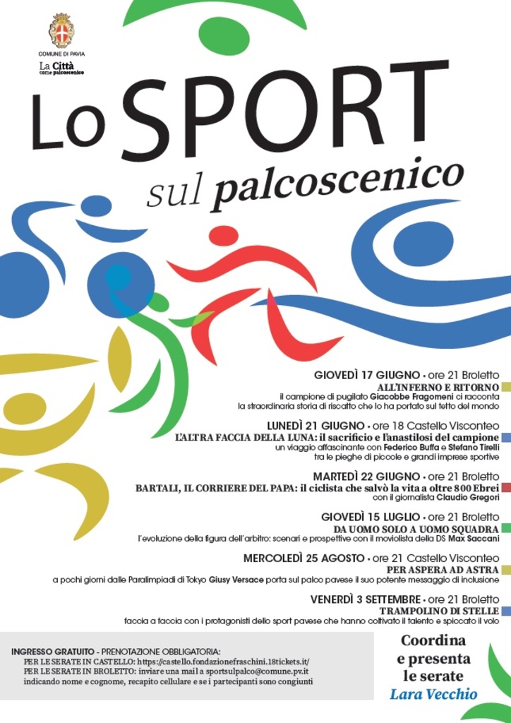 Lo Sport sul palcoscenico. Ciclo di incontri a Pavia